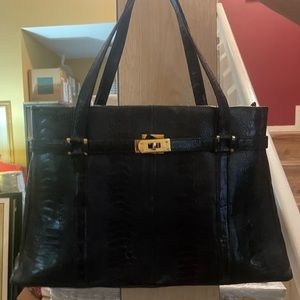 Vintage Genuine Leather Designer Inspired Handbag
